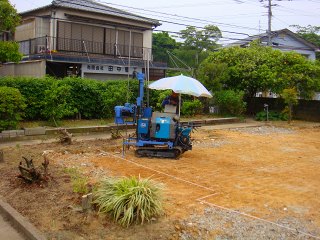 地盤調査（２回目）